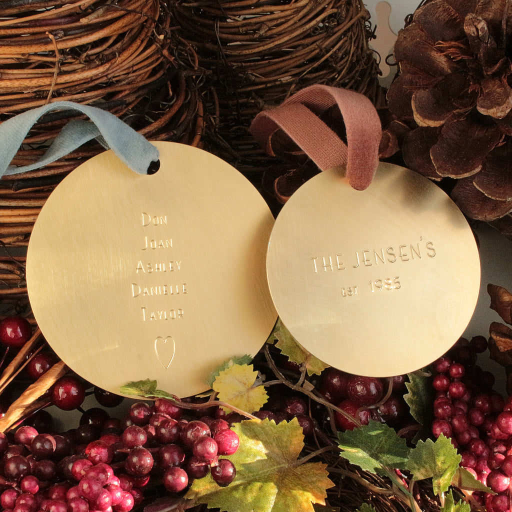 Custom Brass Ornament
