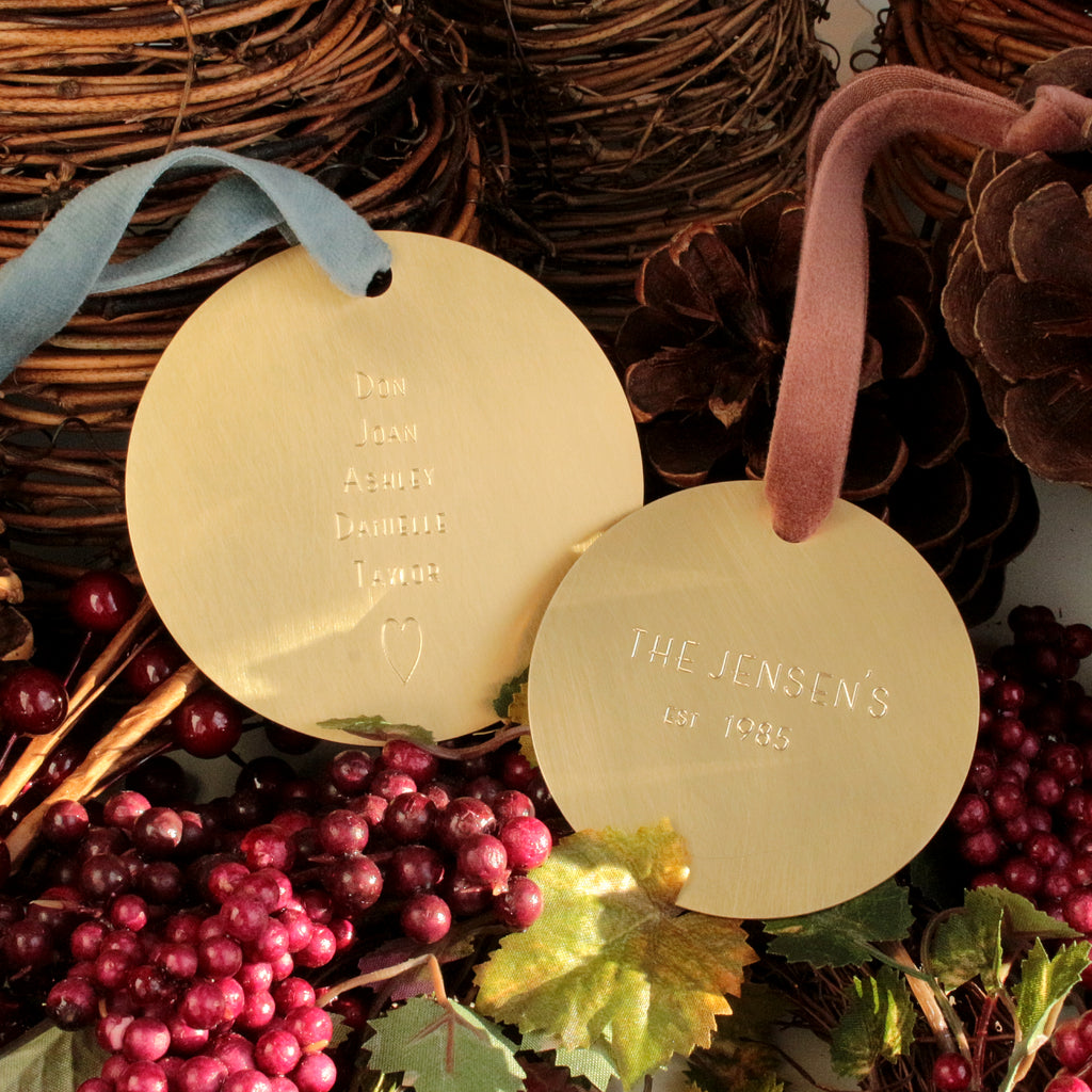 Custom Brass Ornament