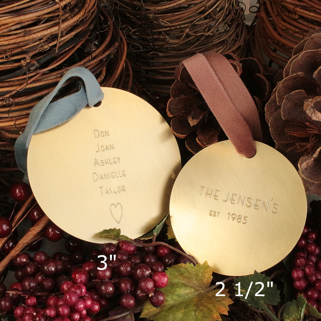 Custom Brass Ornament