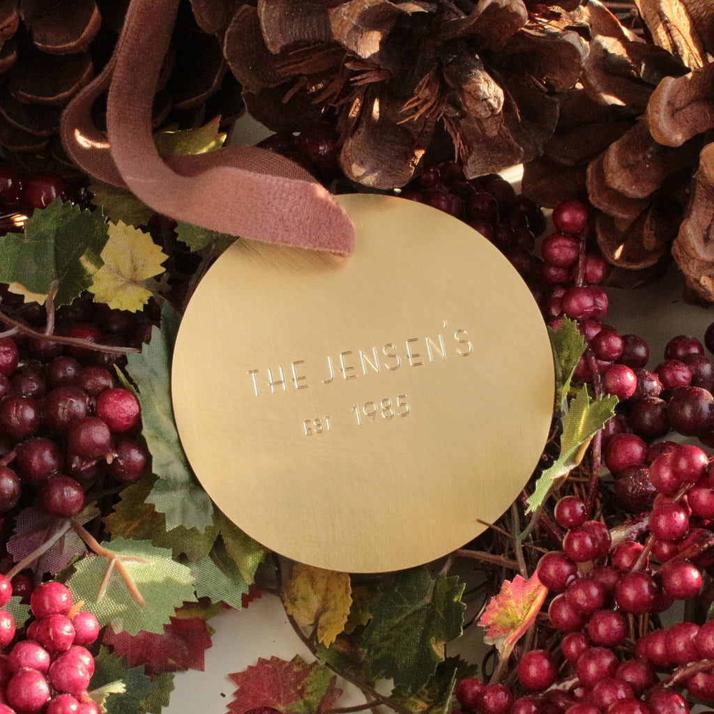 Custom Brass Ornament