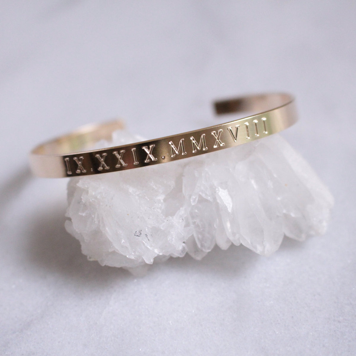 Pinterest Numberal Custom Roman Numeral Bangle – J Jensen Designs