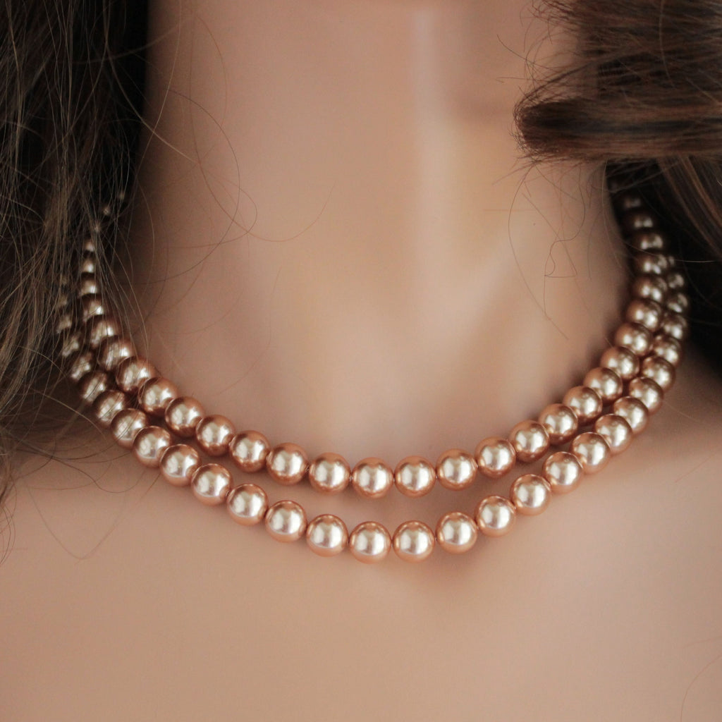 double strand pearl necklace